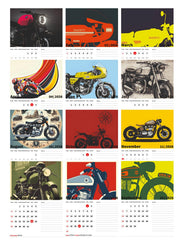 Vintage Motor Bike Predator Premium Table Desk Calendar