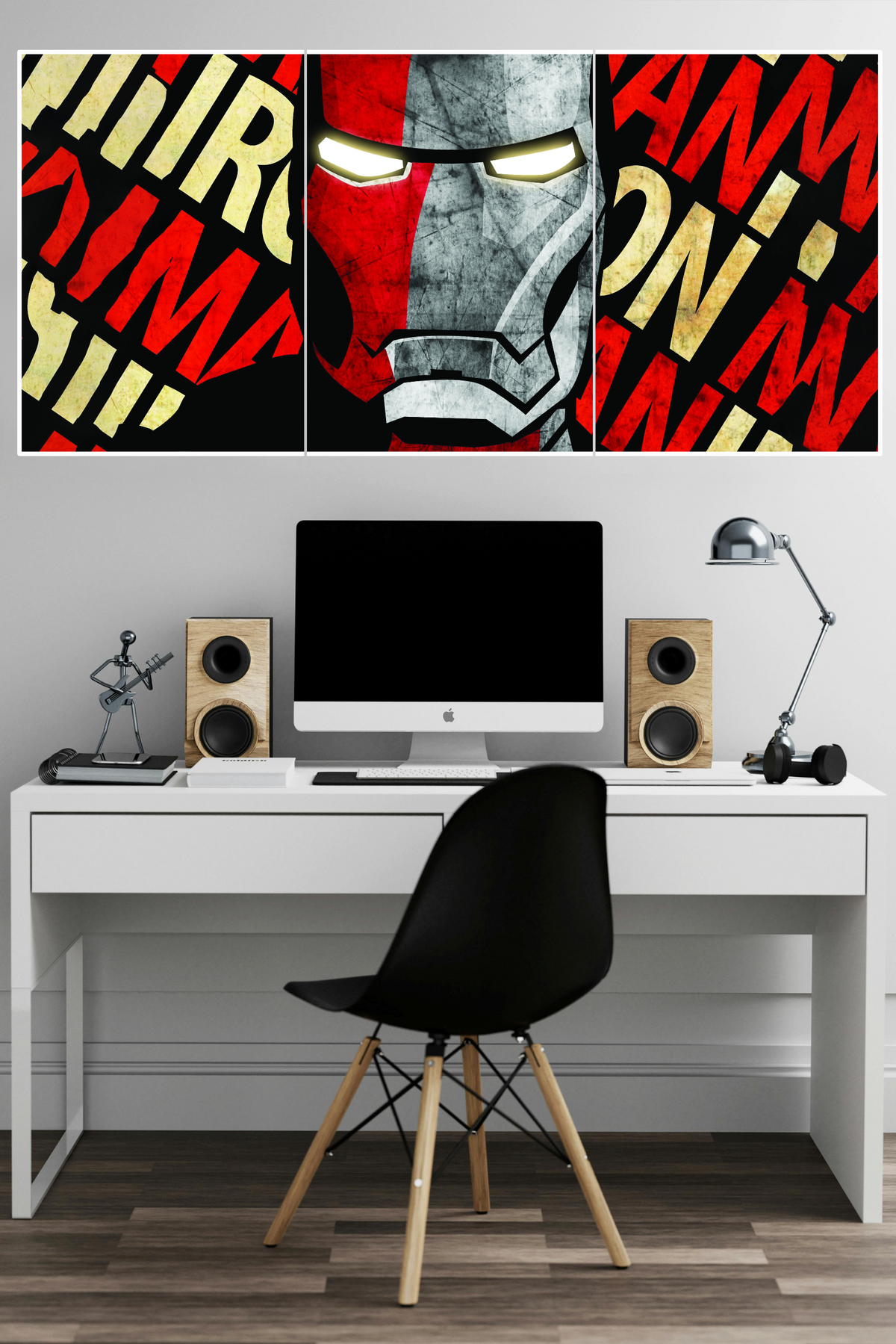 Iron Man–style Superhero Poster | 3 Split Poster