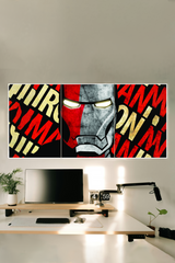 Iron Man–style Superhero Poster | 3 Split Poster