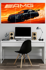 MERCEDES-AMG-GT-SUPER-CAR-3-Split-Poster