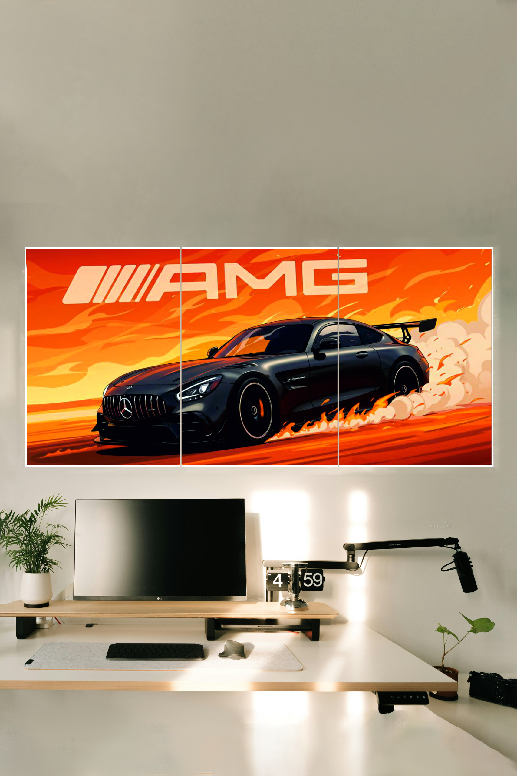 MERCEDES-AMG-GT-SUPER-CAR-3-Split-Poster