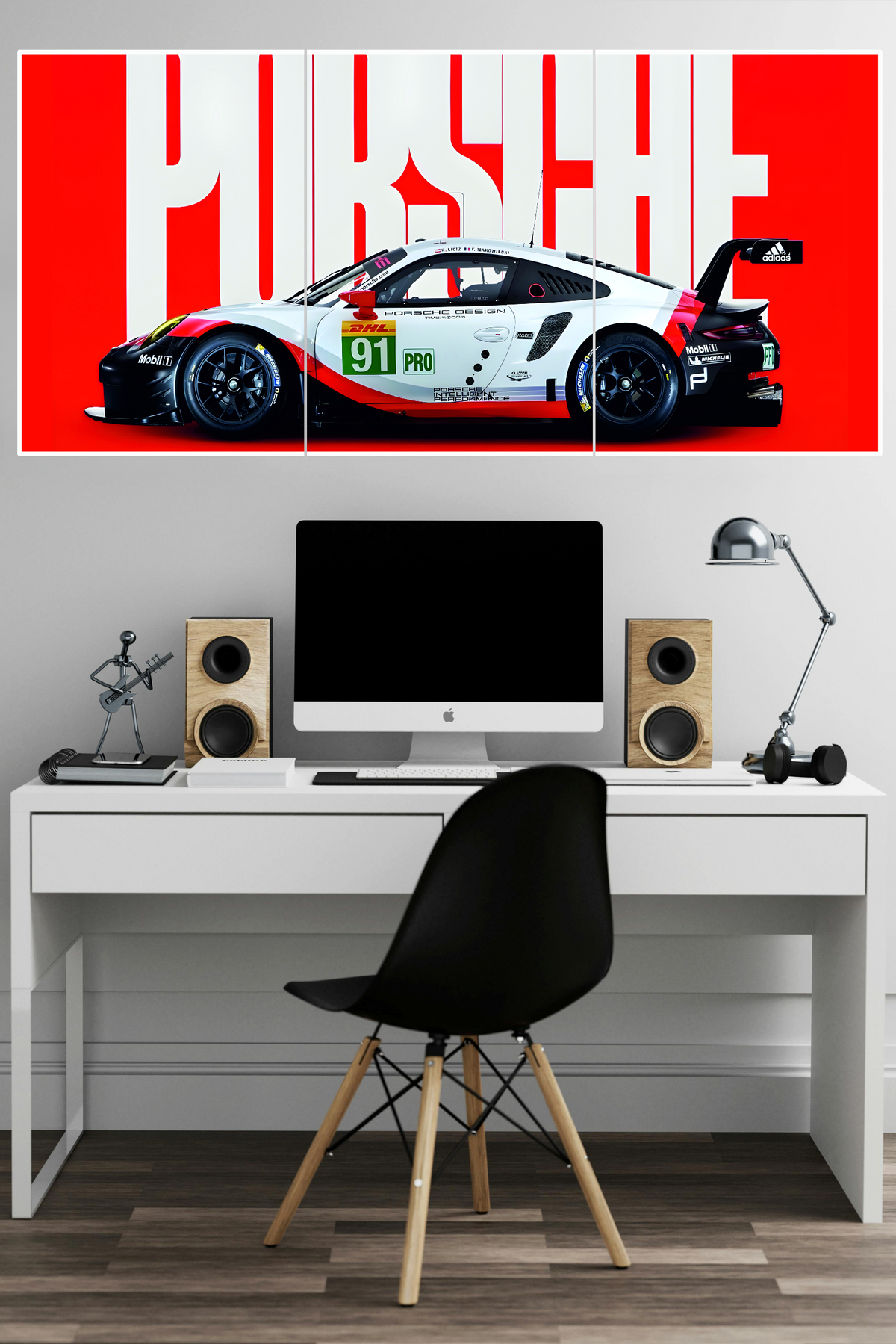 PORSCHE-911-RSR-SUPER-CAR-3-Split-Poster