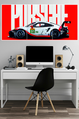 PORSCHE-911-RSR-SUPER-CAR-3-Split-Poster