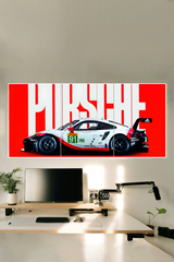 PORSCHE-911-RSR-SUPER-CAR-3-Split-Poster
