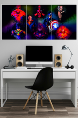 Superhero Collage Poster | 3 Split Poster