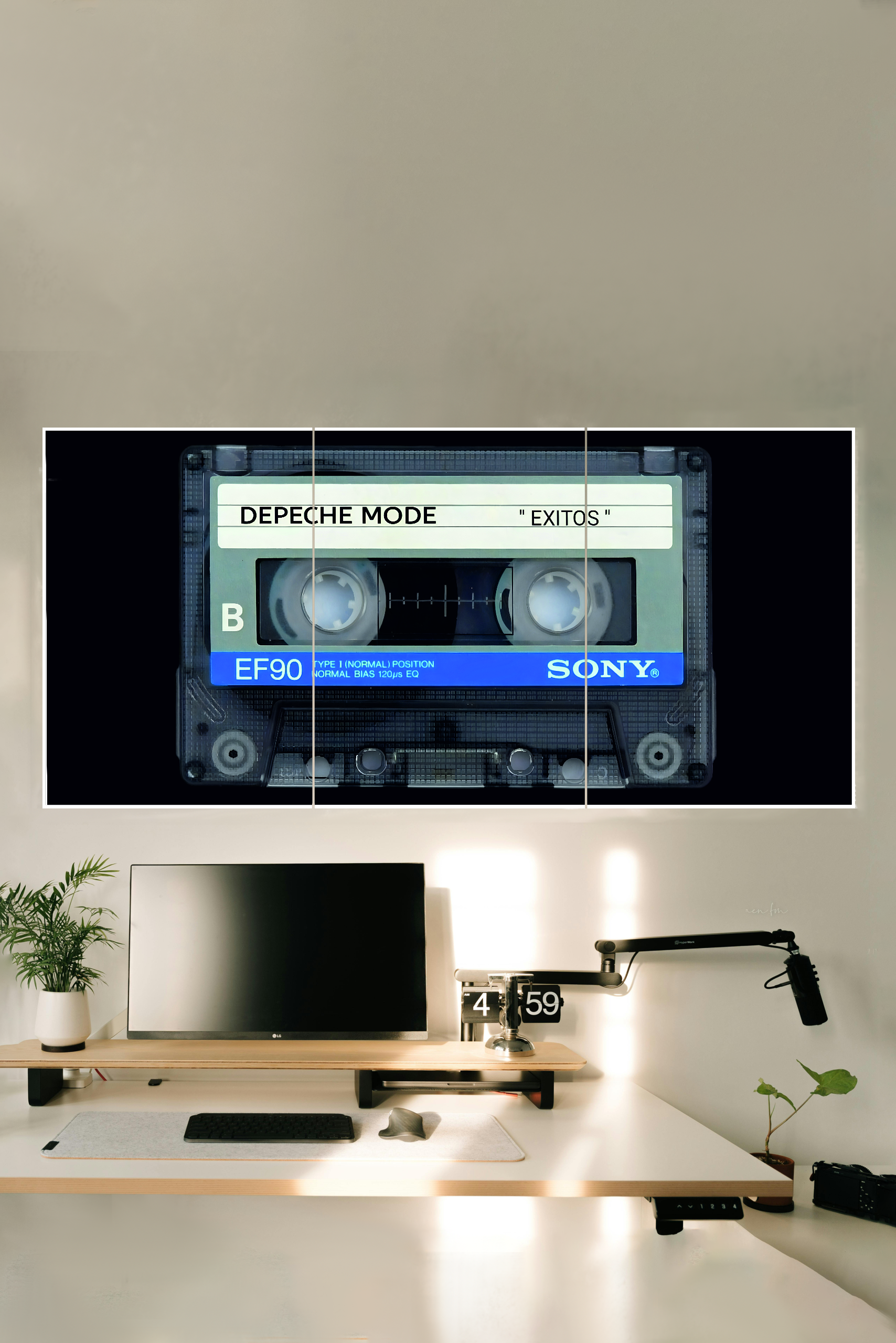 VINTAGE-SONY-AUDIO-CASSETTE-TAPE-3-Split-Poster