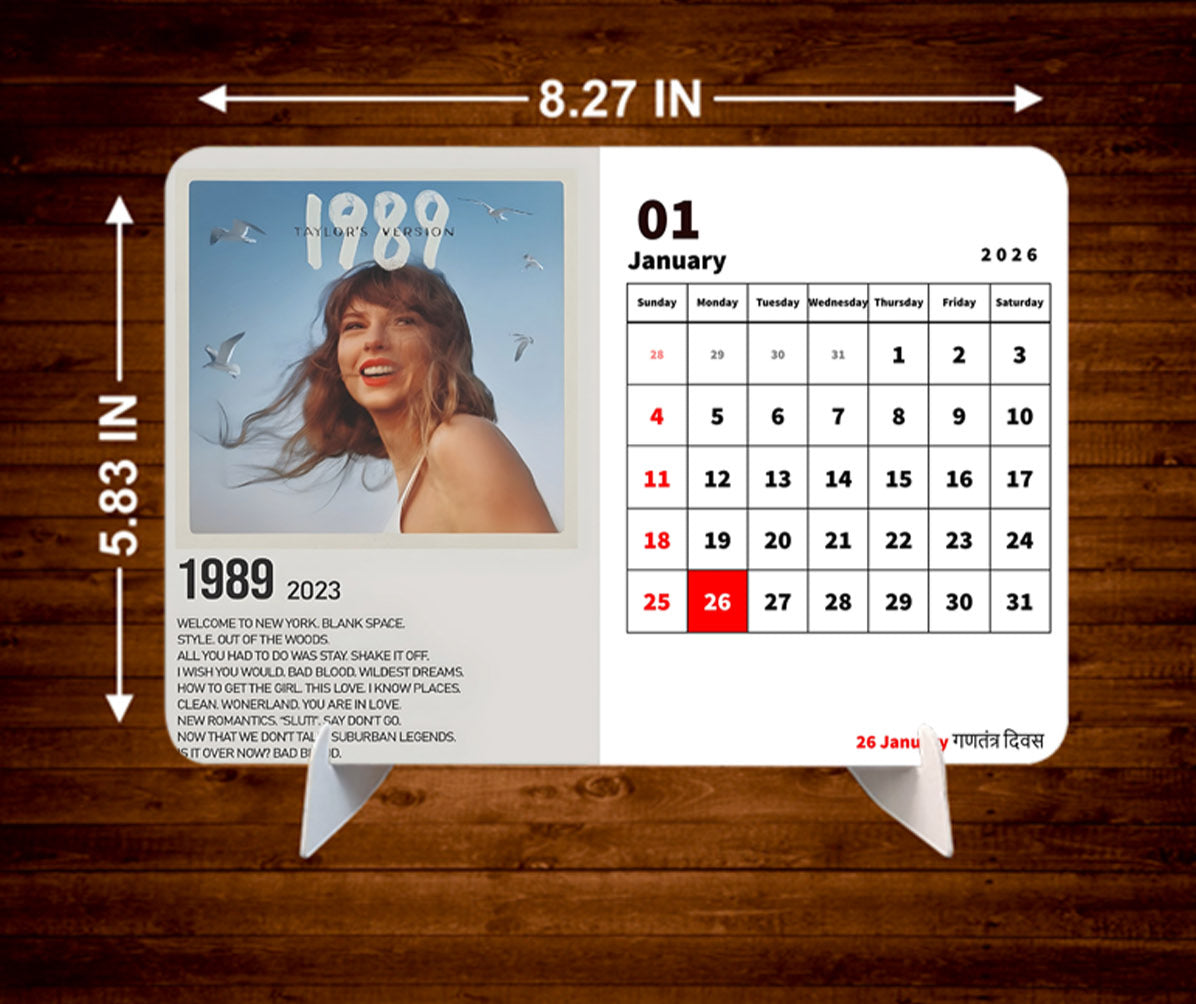 WORLD Singers Premium Table Desk Calendar
