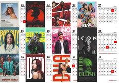 WORLD Singers Premium Table Desk Calendar