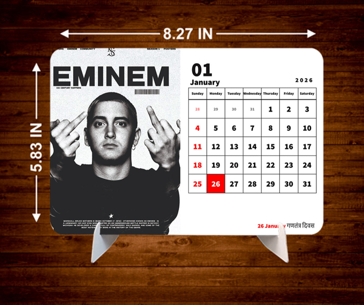 WORLD POP Premium Table Desk Calendar