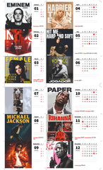 WORLD Singers Premium Table Desk Calendar