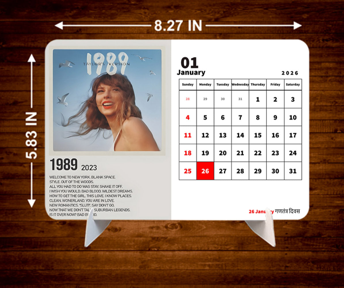 POP Singers Premium Table Desk Calendar