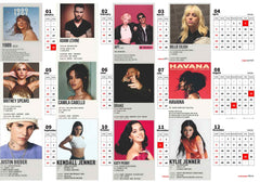 POP Singers Premium Table Desk Calendar