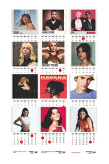 POP Singers Premium Table Desk Calendar