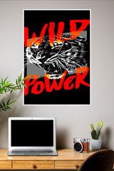 Wild Power Poster | Gym and Motivational Quotes Posters