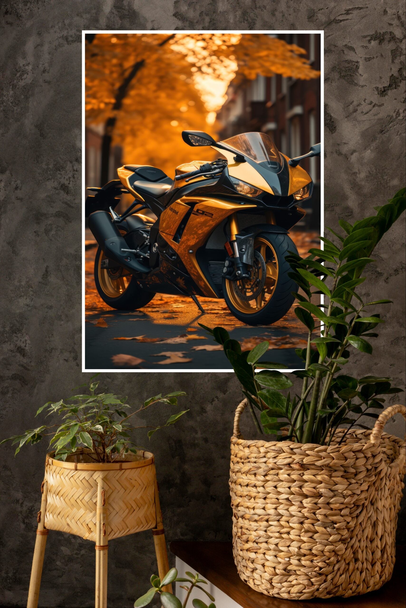 Yellow Super Bike Poster | Bike Posters