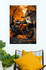 Yellow Super Bike Poster | Bike Posters
